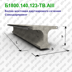 Б1800.140.123-ТВ.АIII Балка мостовая двутаврового сечения Союздорпроект